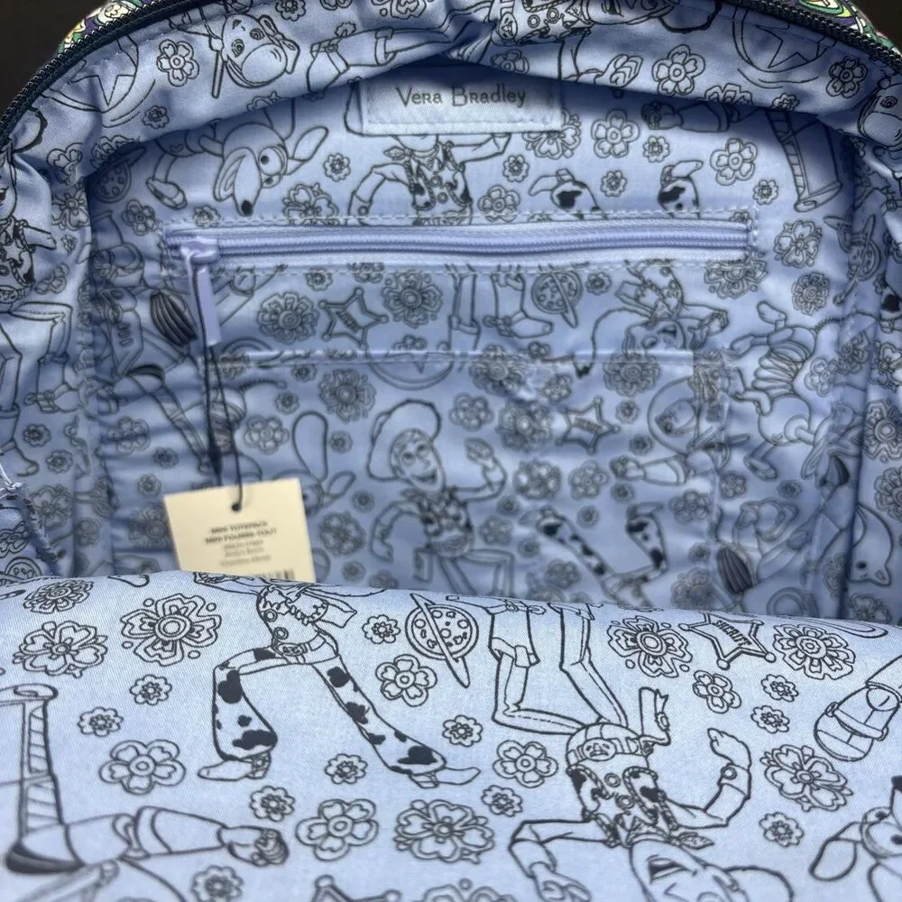 New Vera Bradley Mini Totepack Backpack Bag Disney Pixar Toy Story Andy's Room